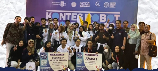 Tim Alfan juara 1 dalam Kontes Robot Indonesia Nasional 2022